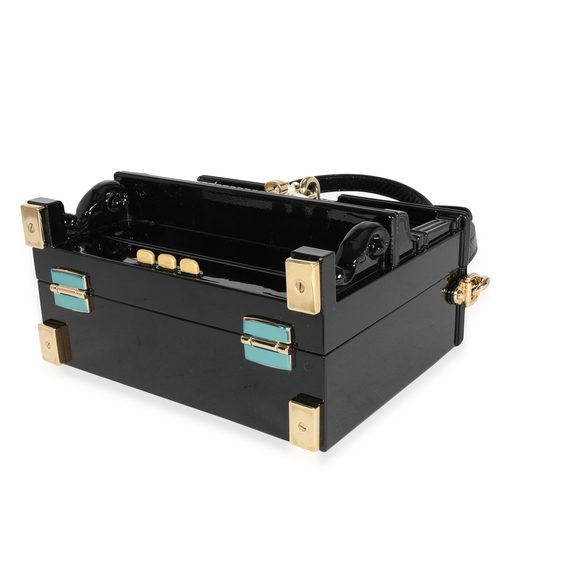 Dolce & Gabbana Hand Painted Wooden Piano Box Bag with Snakeskin Strap - Picture 6 of 8